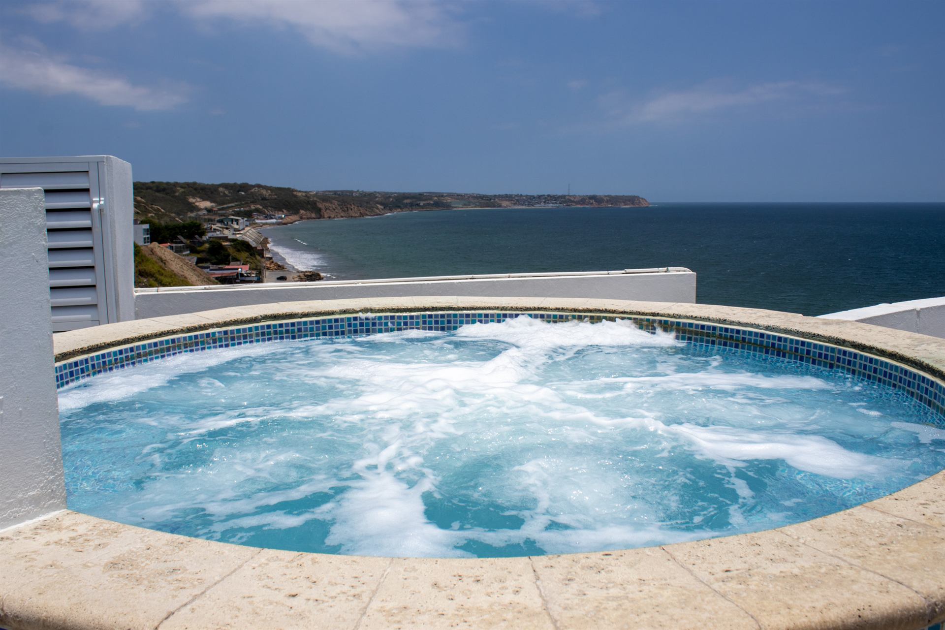 Jacuzzi frente al mar